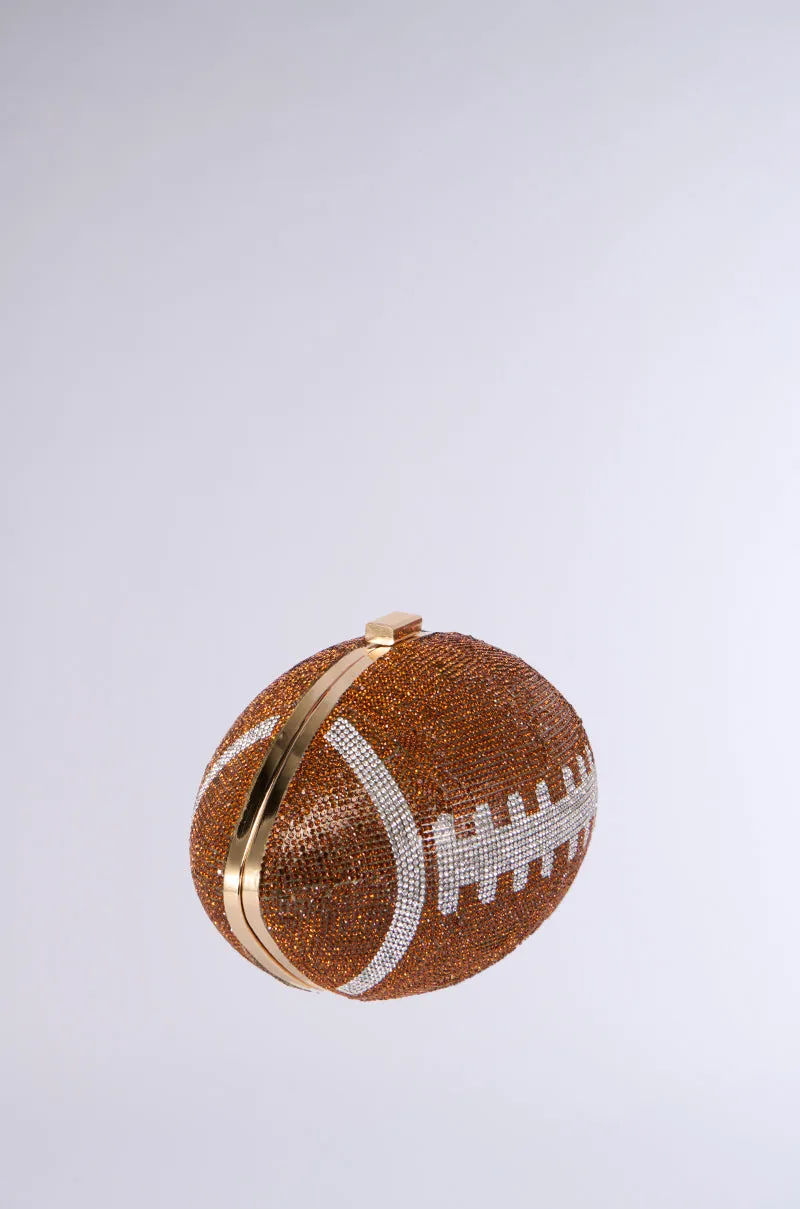 HALF TIME SHOW EMBELLISHED CLUTCH IN BROWN sold by AKIRA product image thumbnail 2