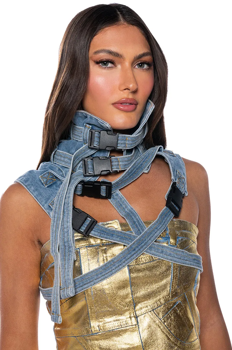 NO SHOW JACKET COLLAR sold by AKIRA