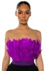 FLY AWAY FEATHER TUBE TOP sold by AKIRA