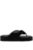 AZALEA WANG KARSYN FLAT SLIP ON SANDAL IN BLACK sold by AKIRA