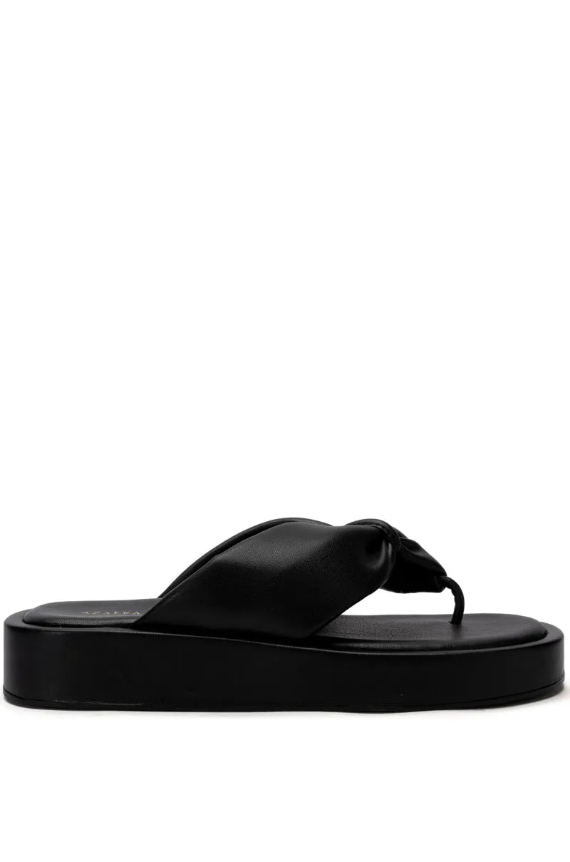 AZALEA WANG KARSYN FLAT SLIP ON SANDAL IN BLACK sold by AKIRA product image thumbnail 2
