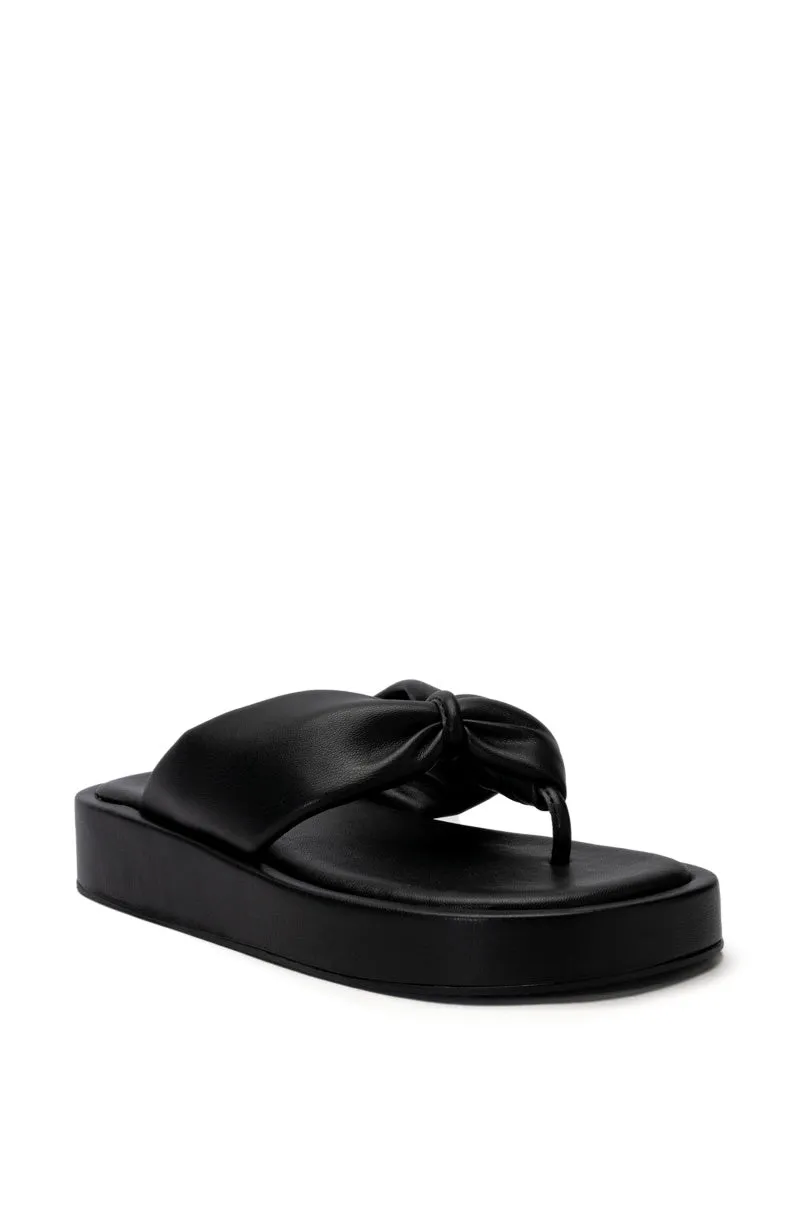 AZALEA WANG KARSYN FLAT SLIP ON SANDAL IN BLACK sold by AKIRA product image thumbnail 3