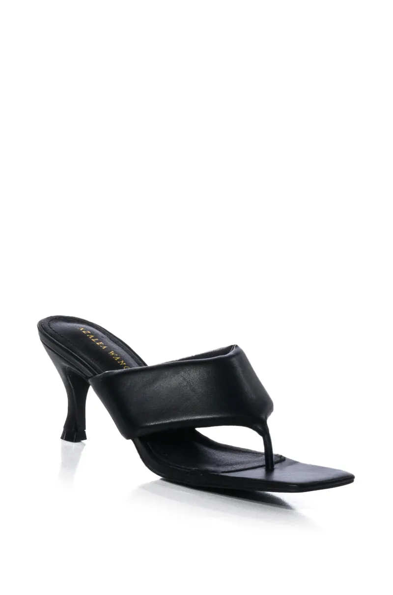 AZALEA WANG MORENA BASIC FLIP FLOP SANDAL IN BLACK sold by AKIRA product image thumbnail 3