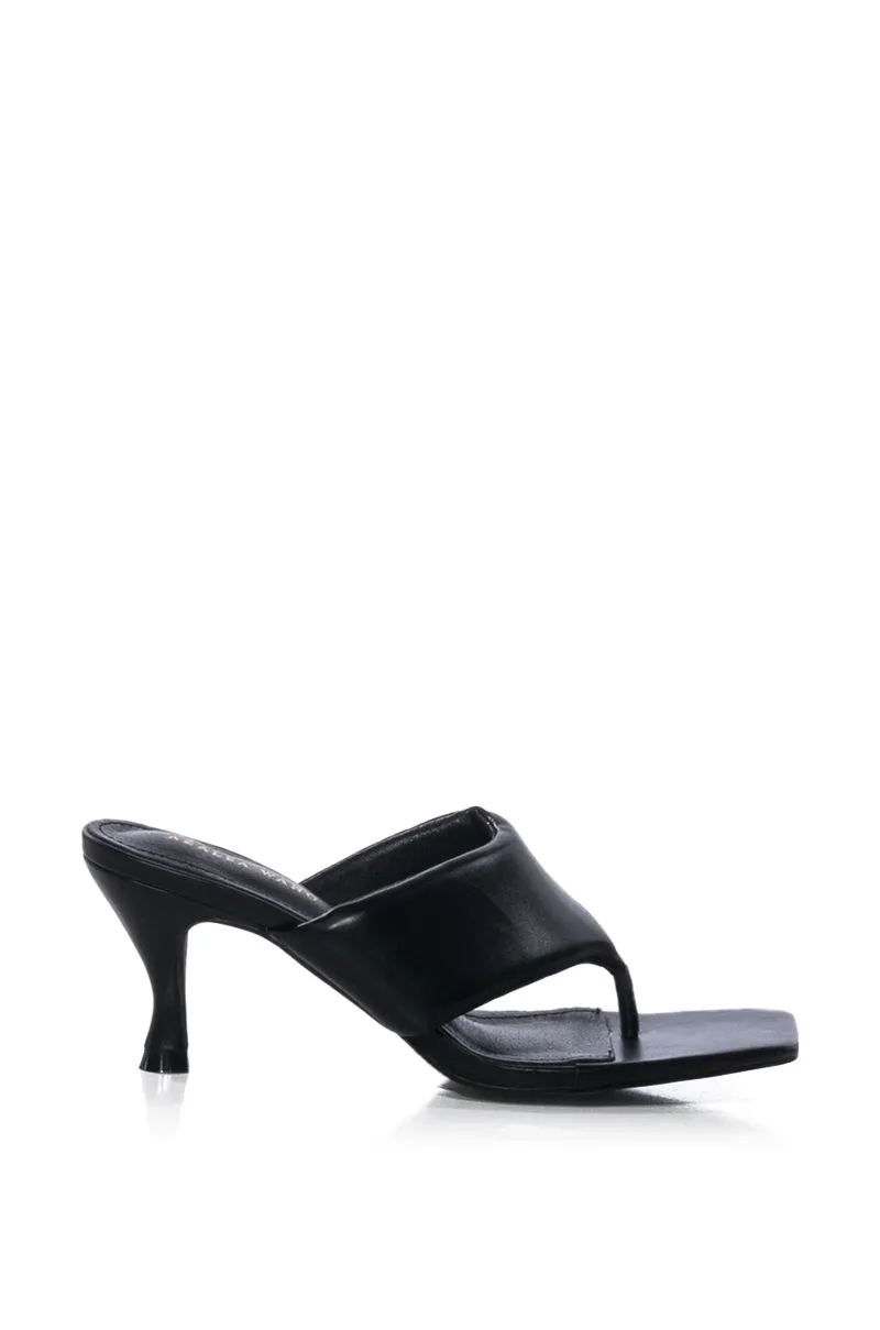 AZALEA WANG MORENA BASIC FLIP FLOP SANDAL IN BLACK sold by AKIRA product image thumbnail 2