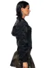 FITTED BOMBER WITH ADJUSTABLE SIDE LACE sold by AKIRA