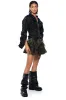 FITTED BOMBER WITH ADJUSTABLE SIDE LACE sold by AKIRA