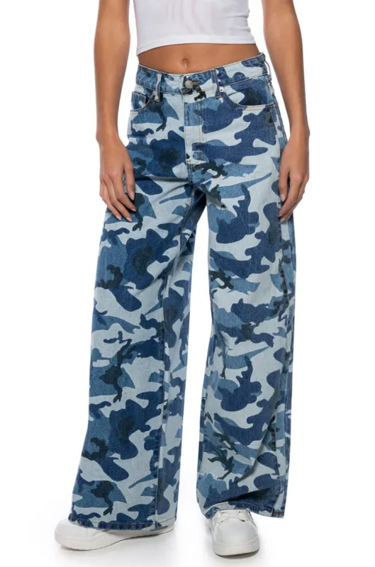 DAYNA ULTRA WIDE LEG JEANS sold by AKIRA