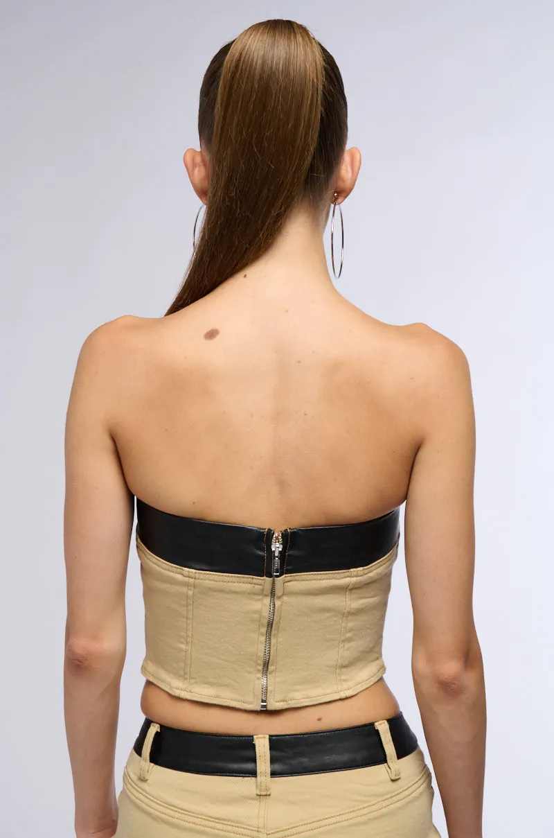 UPGRADE YOU LACE UP CORSET TOP sold by AKIRA product image thumbnail 5