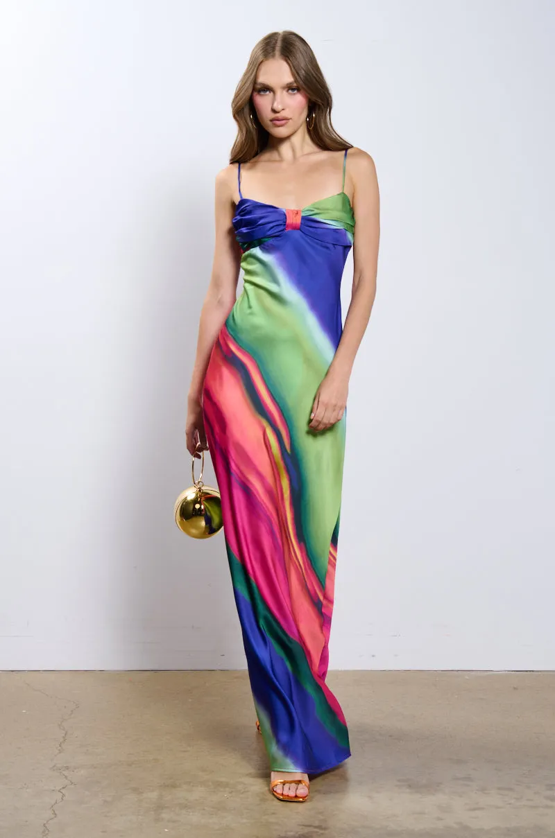 SHE'S THAT GIRL PRINTED MIDI DRESS sold by AKIRA product image thumbnail 3