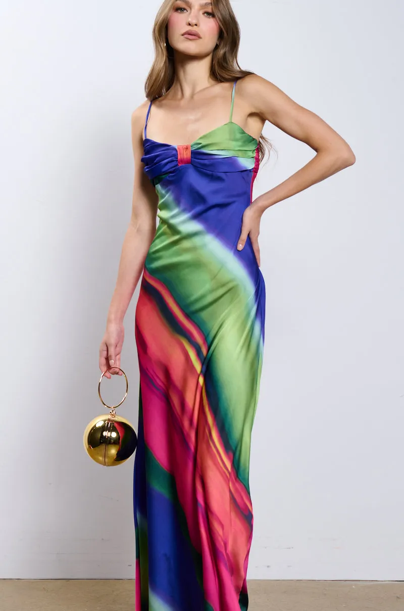 SHE'S THAT GIRL PRINTED MIDI DRESS sold by AKIRA