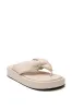AZALEA WANG KARSYN FLAT SLIP ON SANDAL IN CREAM sold by AKIRA