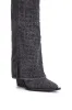 AZALEA WANG CALCIFER GRAY RHINESTONE AND DENIM WESTERN BOOT sold by AKIRA