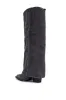 AZALEA WANG CALCIFER GRAY RHINESTONE AND DENIM WESTERN BOOT sold by AKIRA