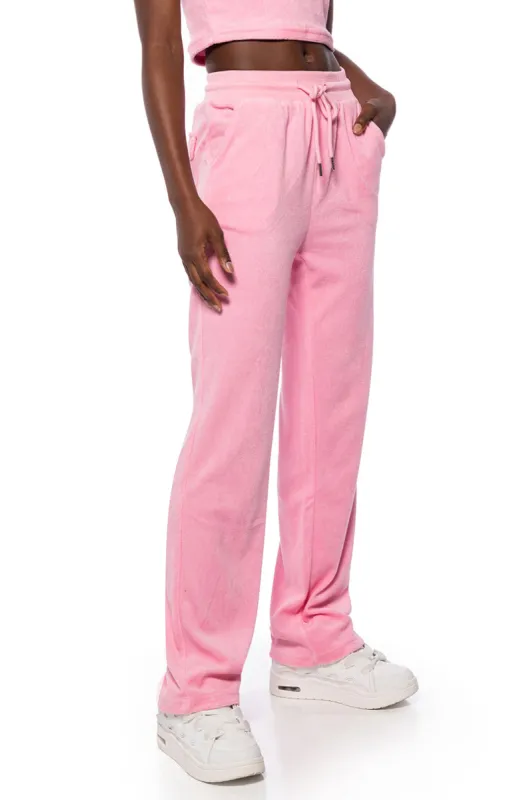 SOFT SPOT FLARED LOUNGE PANTS sold by AKIRA