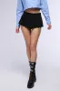 NEVER TOO SHORT MINI SKIRT IN BLACK sold by AKIRA