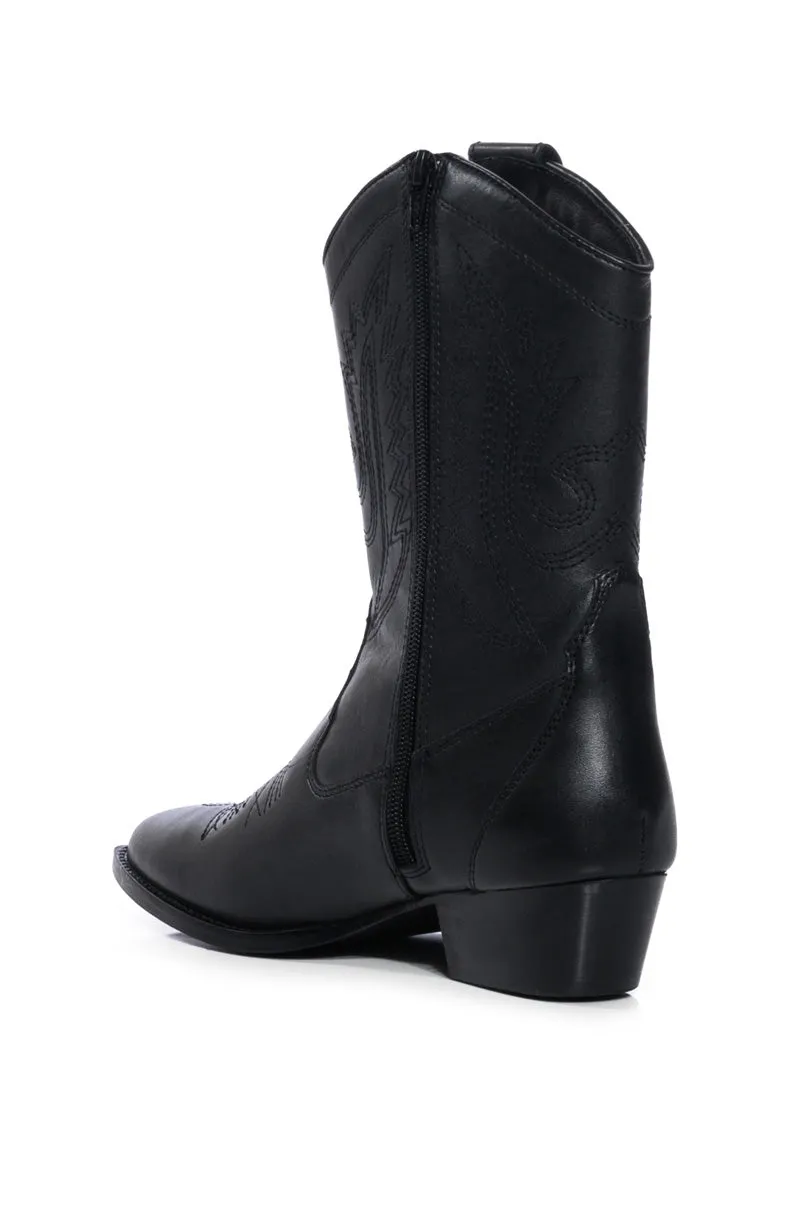 AZALEA WANG MOCO BLACK WESTERN BOOT sold by AKIRA product image thumbnail 4