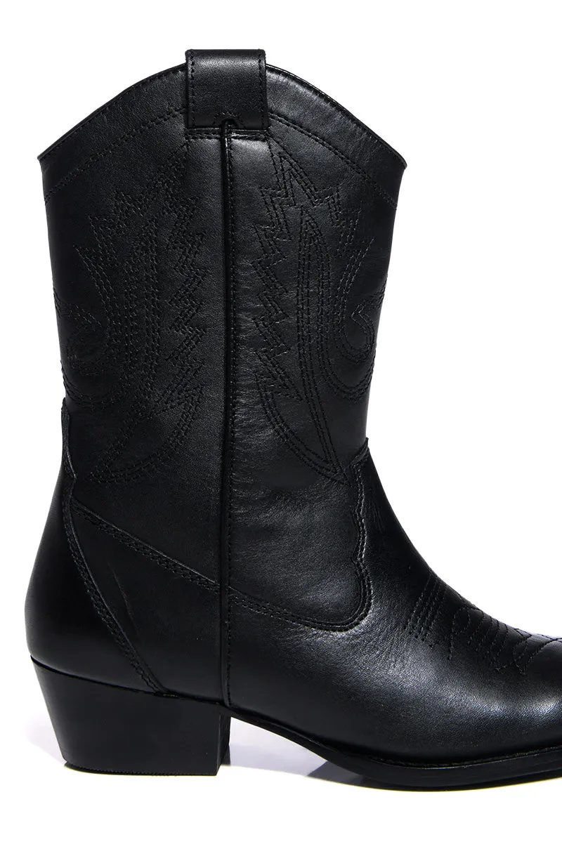 AZALEA WANG MOCO BLACK WESTERN BOOT sold by AKIRA product image thumbnail 5