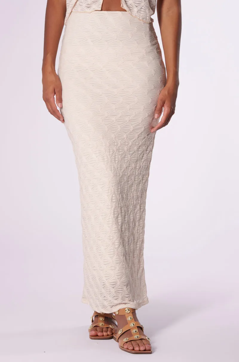 EASY TO BE LOVED MAXI SKIRT sold by AKIRA product image thumbnail 2