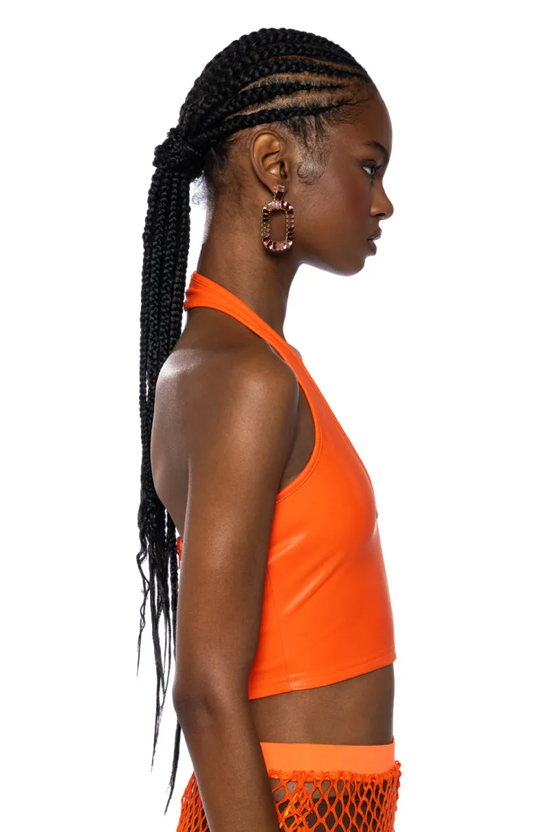 RIO HALTER CROP TOP sold by AKIRA product image thumbnail 3