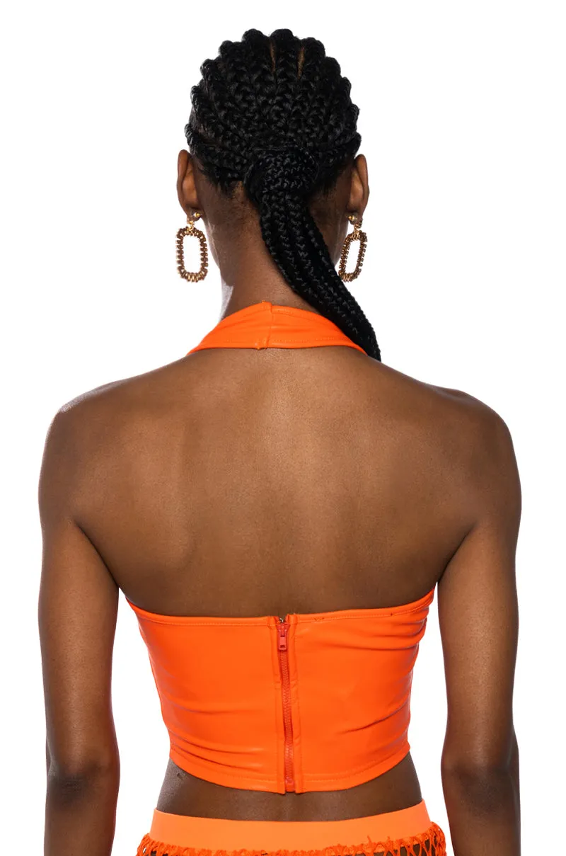 RIO HALTER CROP TOP sold by AKIRA product image thumbnail 4