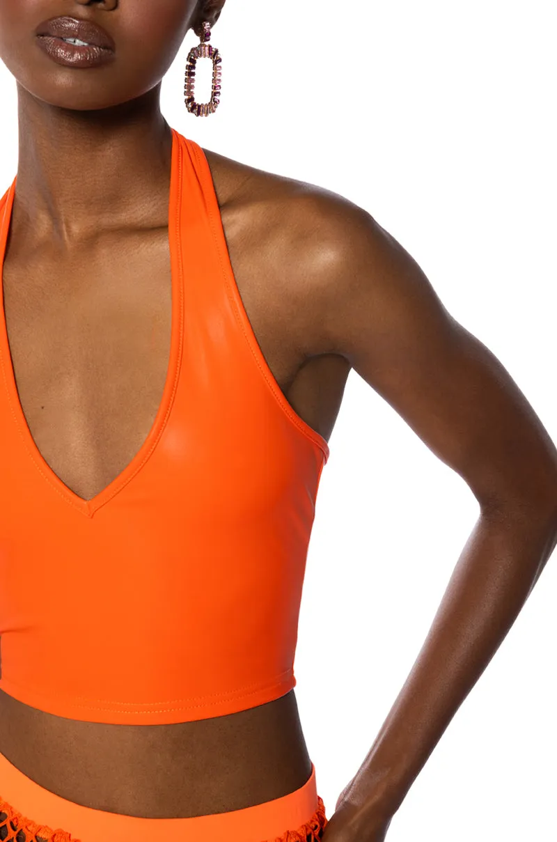 RIO HALTER CROP TOP sold by AKIRA product image thumbnail 5