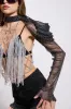 ADDED DRAMA RHINESTONE SLEEVE sold by AKIRA