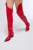 AZALEA WANG RIA OVER THE THIGH WESTERN BOOT IN RED sold by AKIRA