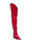 AZALEA WANG RIA OVER THE THIGH WESTERN BOOT IN RED sold by AKIRA