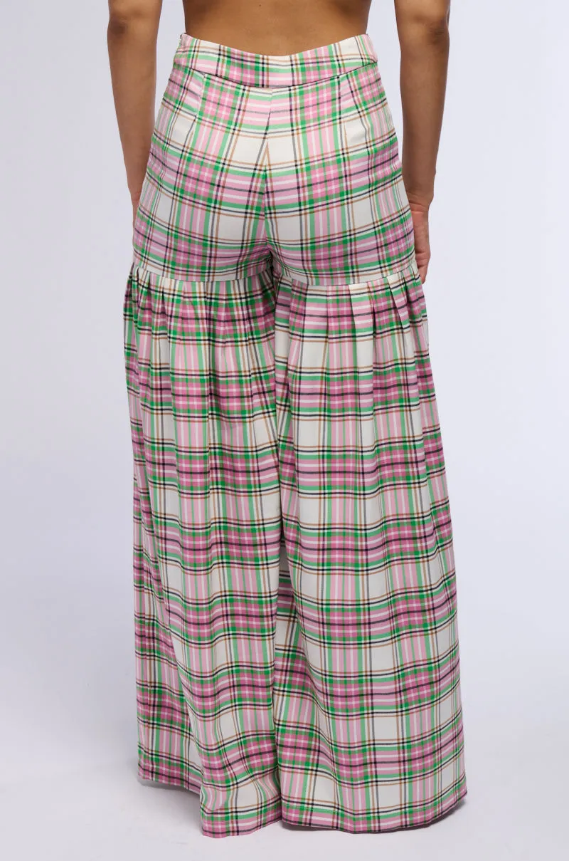 WHATEVER IT IS PLAID PLEATED PANT sold by AKIRA product image thumbnail 3