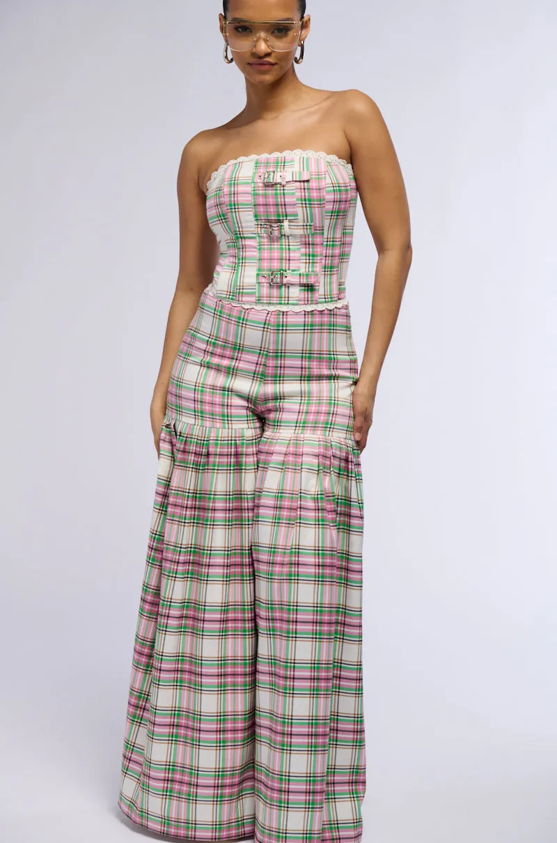 WHATEVER IT IS PLAID PLEATED PANT sold by AKIRA product image thumbnail 4
