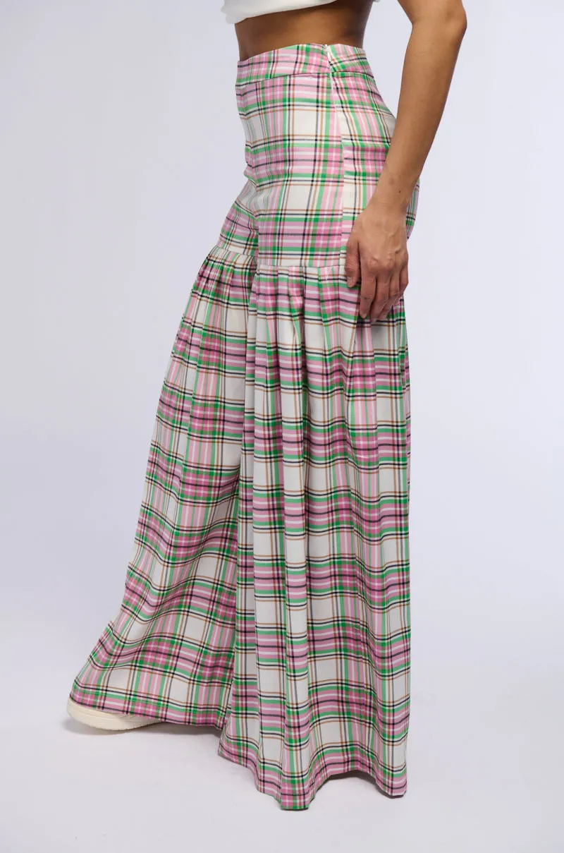 WHATEVER IT IS PLAID PLEATED PANT sold by AKIRA product image thumbnail 2