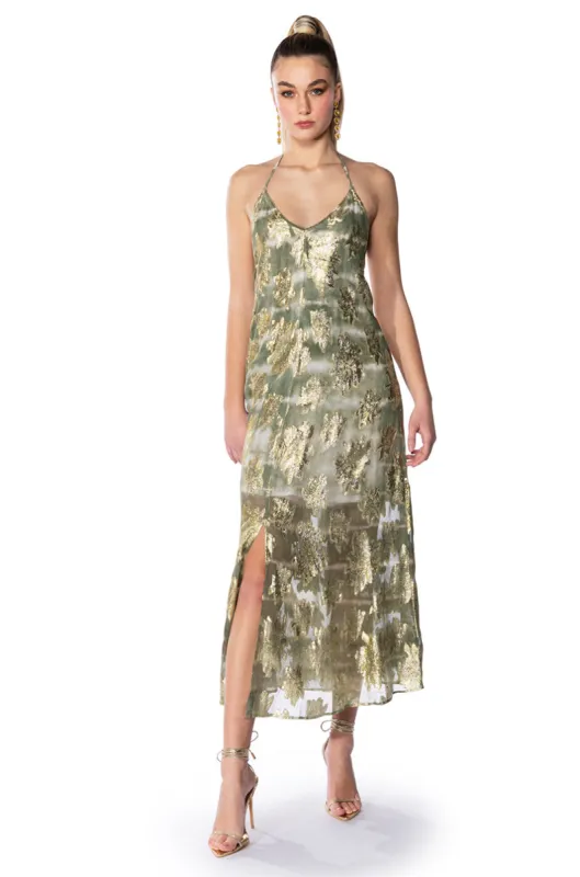 HIT THE SEA HALTER MAXI DRESS sold by AKIRA