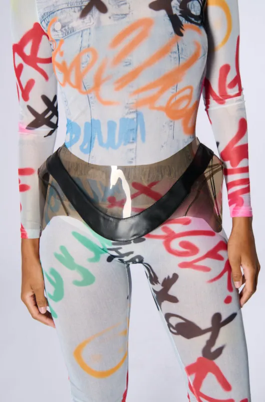 AT THE MET PVC BELT sold by AKIRA