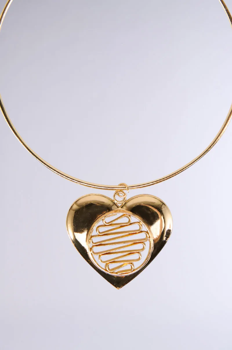 CROSS MY HEART NECKLACE sold by AKIRA product image thumbnail 2