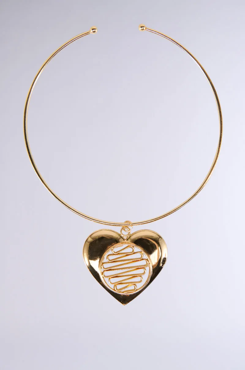 CROSS MY HEART NECKLACE sold by AKIRA