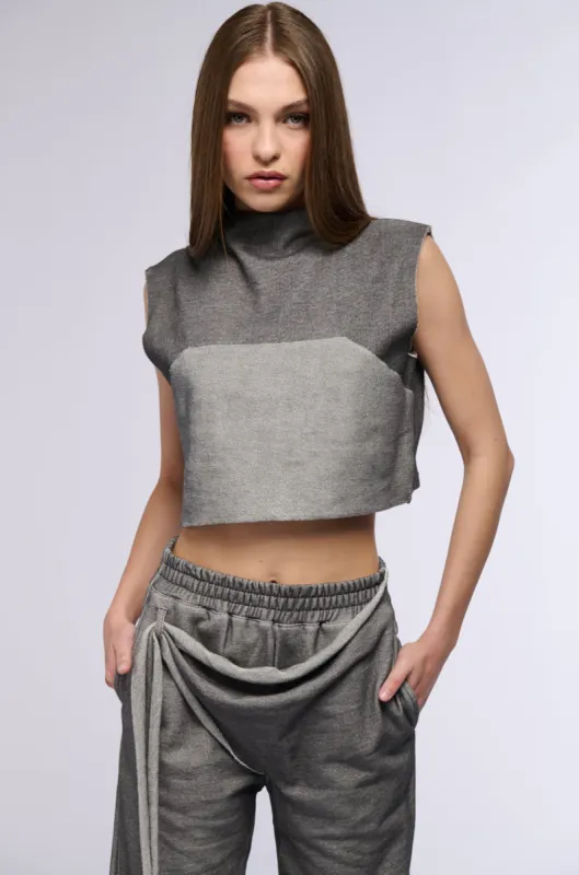 MAIA MOCK NECK SLEEVELESS TOP sold by AKIRA