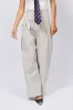 LUNA HIGH WAISTED WIDE LEG LINEN TROUSER sold by AKIRA