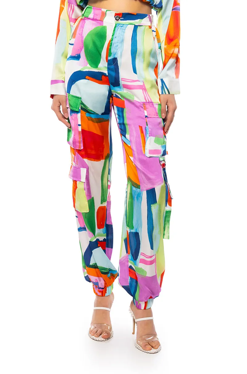 QUINN ABSTRACT PRINTED JOGGER sold by AKIRA product image thumbnail 2