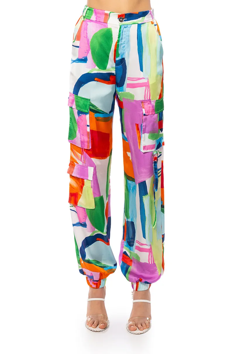 QUINN ABSTRACT PRINTED JOGGER sold by AKIRA product image thumbnail 4