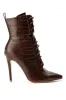 AZALEA WANG ASTORIA LACE UP STILETTO BOOTIE IN BLACKPATENT sold by AKIRA