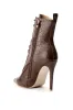 AZALEA WANG ASTORIA LACE UP STILETTO BOOTIE IN BLACKPATENT sold by AKIRA