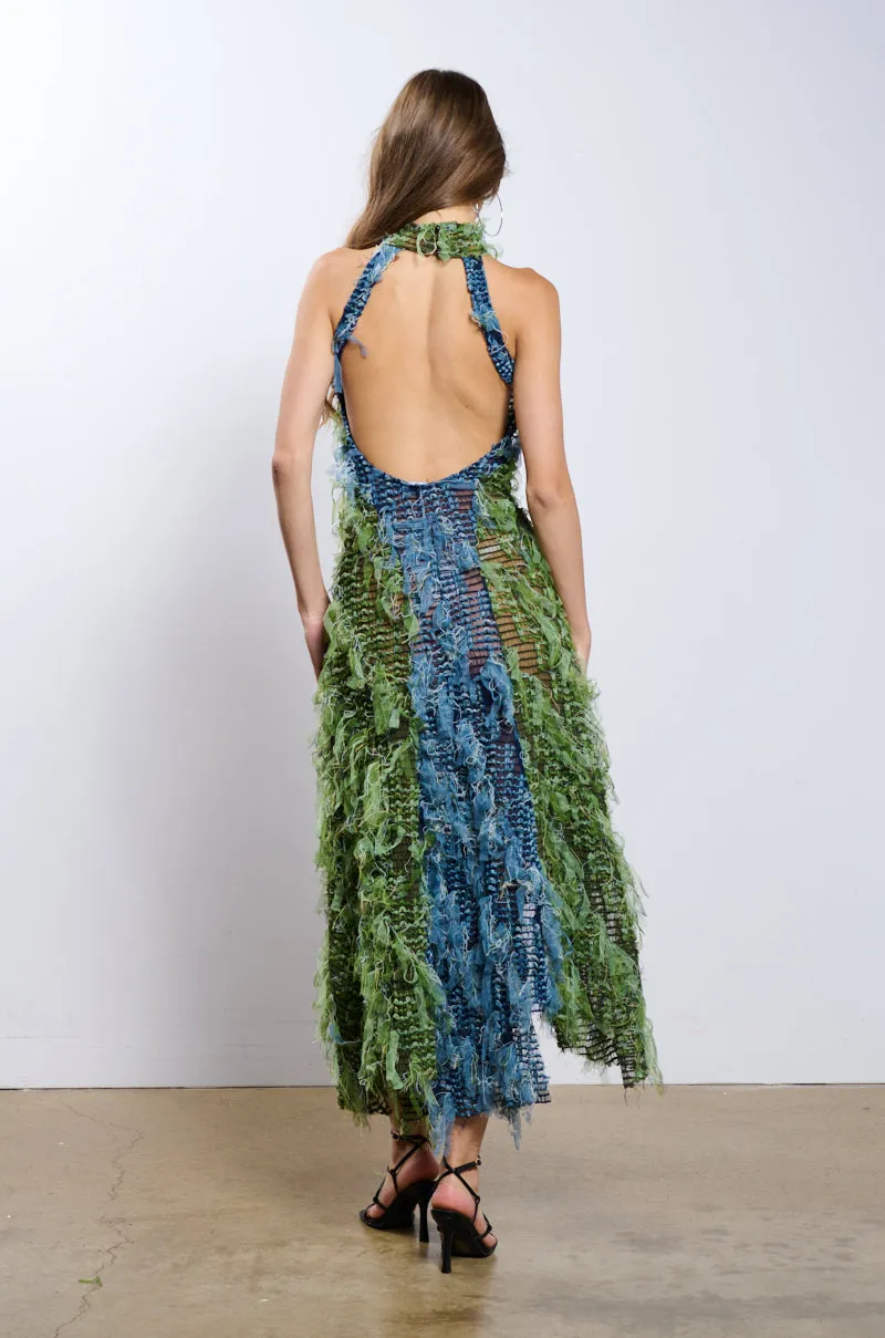 IT FACTOR MESH MAXI DRESS IN GREEN sold by AKIRA product image thumbnail 5