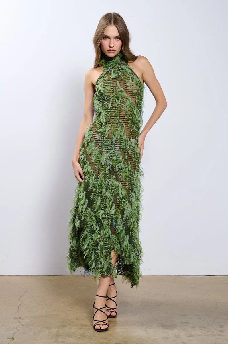 IT FACTOR MESH MAXI DRESS IN GREEN sold by AKIRA product image thumbnail 2