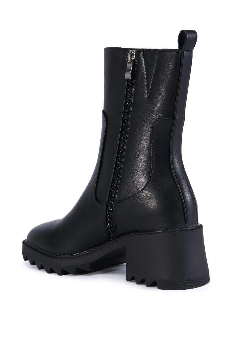 AZALEA WANG BRIDGEY BLACK CHUNKY BOOTIE sold by AKIRA product image thumbnail 4