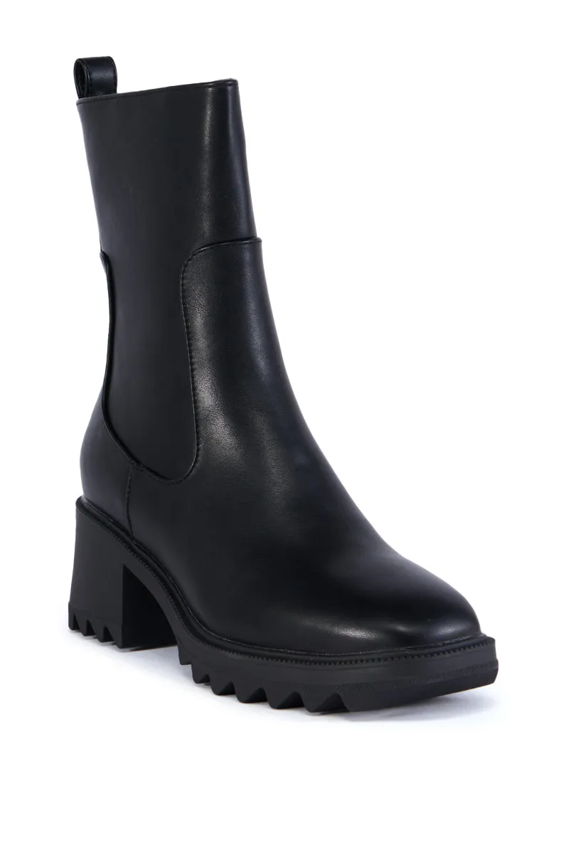 AZALEA WANG BRIDGEY BLACK CHUNKY BOOTIE sold by AKIRA product image thumbnail 3