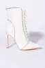 AZALEA WANG NIGHTS IN VEGAS STILETTO BOOTIE IN WHITE CROC sold by AKIRA