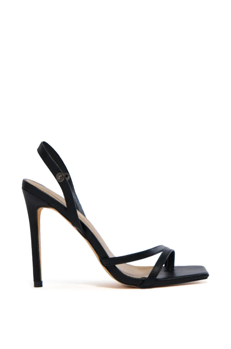 LOVEY DOVEY BLACK LACE GLADIATOR STILETTO SANDAL sold by AKIRA product image thumbnail 4