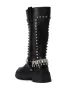 AZALEA WANG FILOMENA BLACK EMBELLISHED FLATFORM BOOT sold by AKIRA