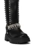 AZALEA WANG FILOMENA BLACK EMBELLISHED FLATFORM BOOT sold by AKIRA