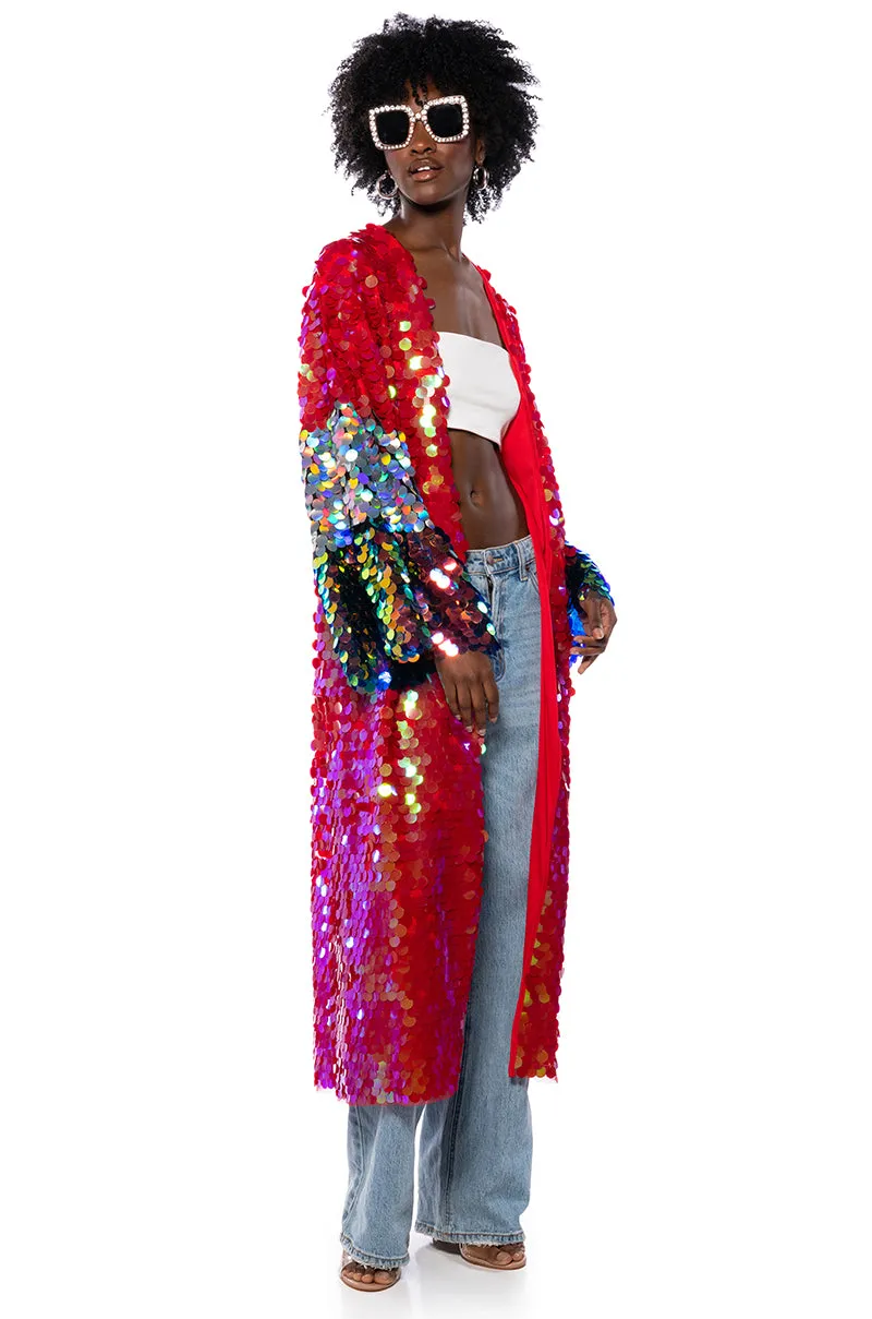 FOR THE DRAMA QUEENS SEQUIN DUSTER sold by AKIRA product image thumbnail 2